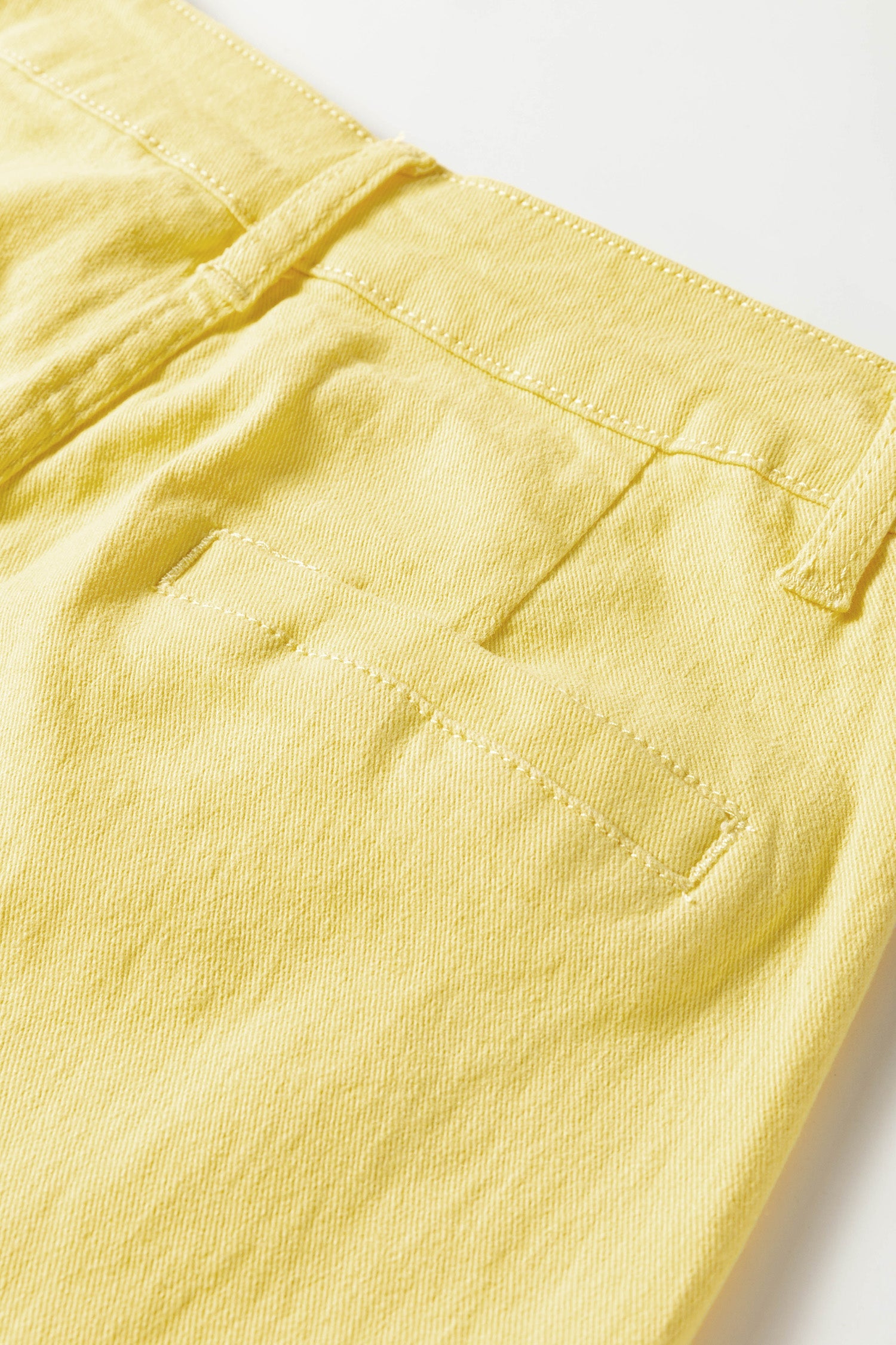 Patch Pocket Solid Scalloped Shift Jeans