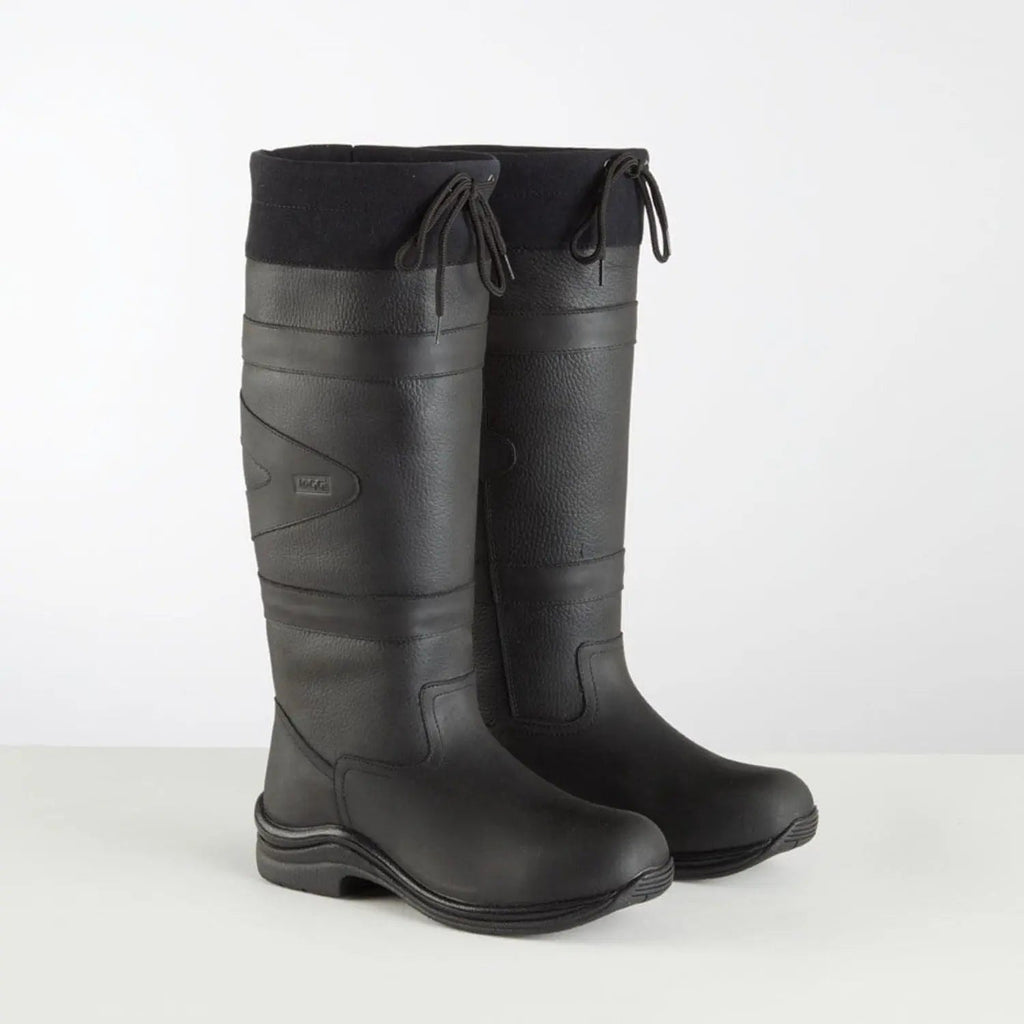 Classic Weather-Ready Leather Riding Boots