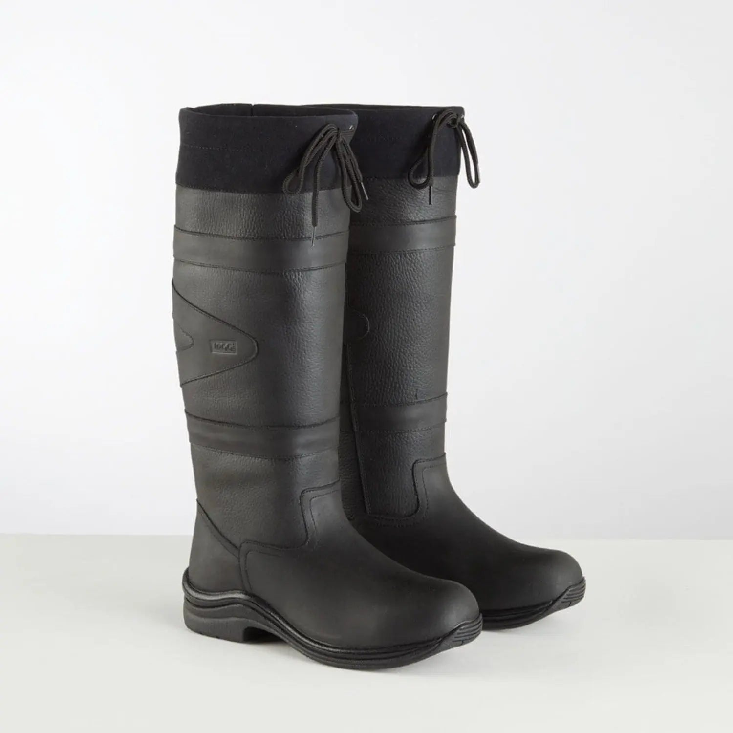 Classic Weather-Ready Leather Riding Boots