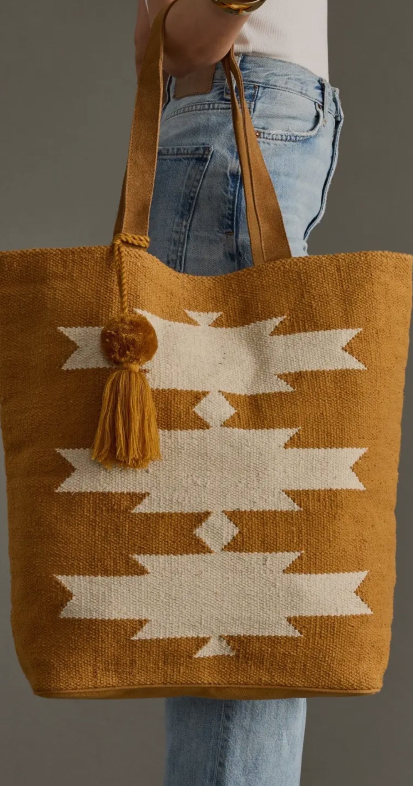 Modern Cotton Blend Tote Bag