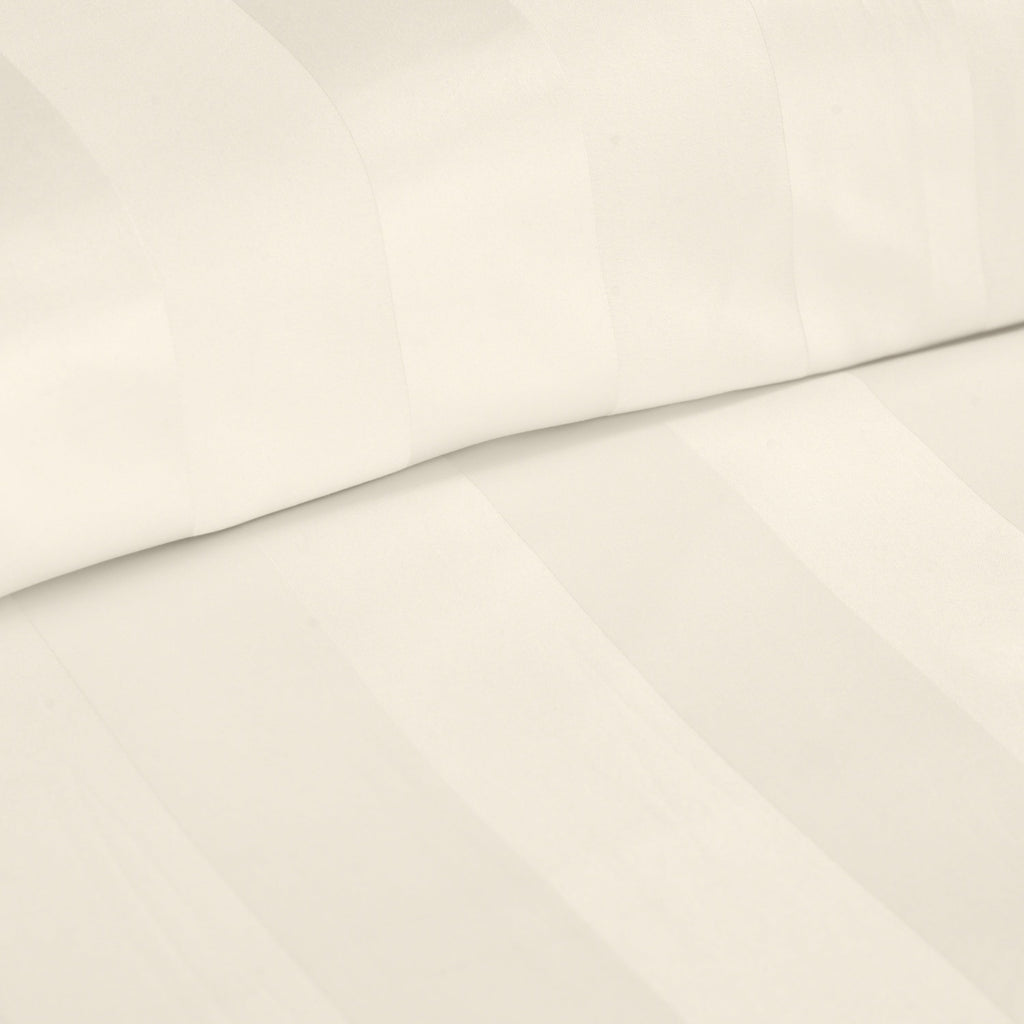 Modern Bedroom Stripe Satin Duvet Cover Set