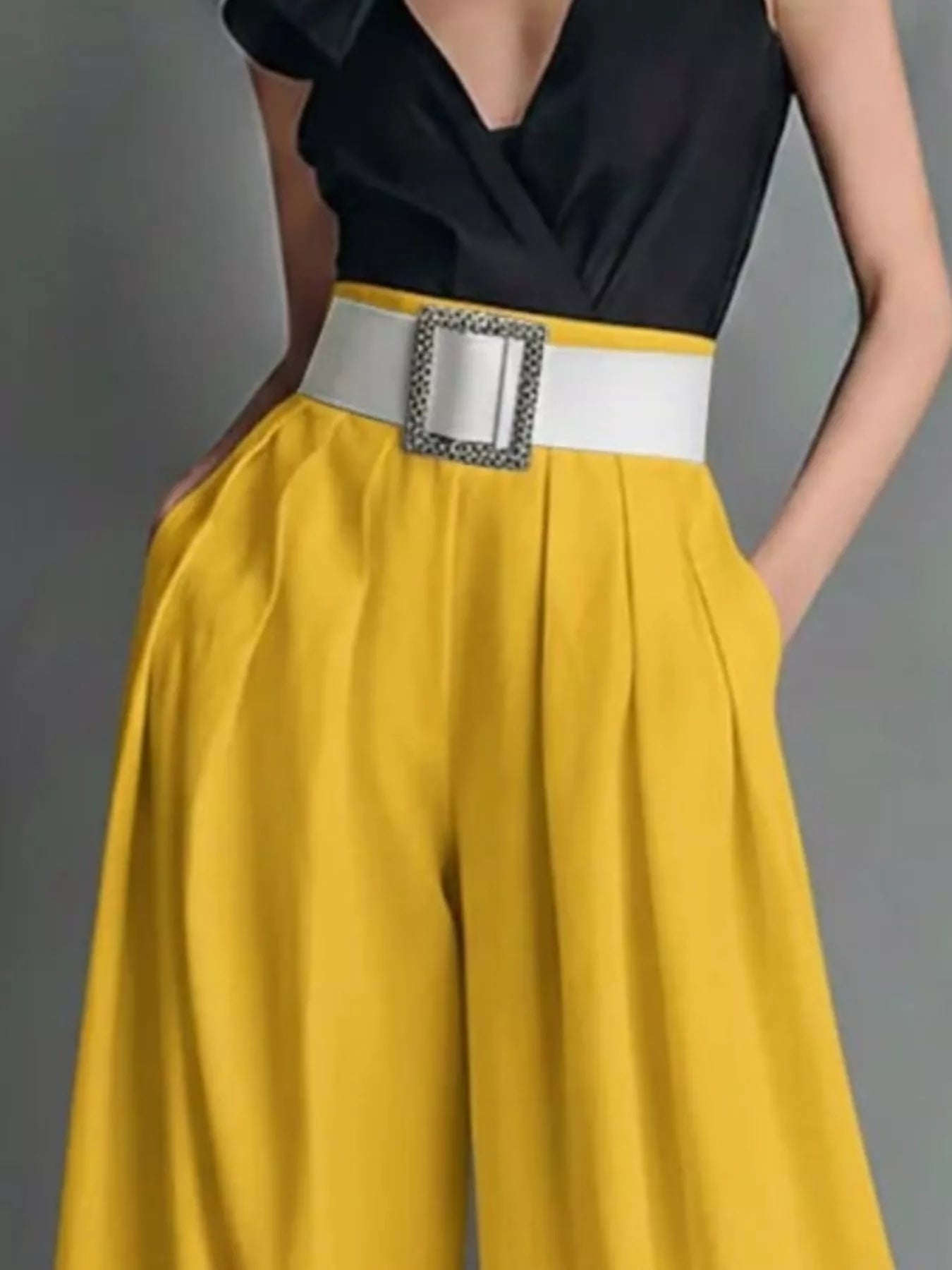 Street High Waisted Wide Leg Pants