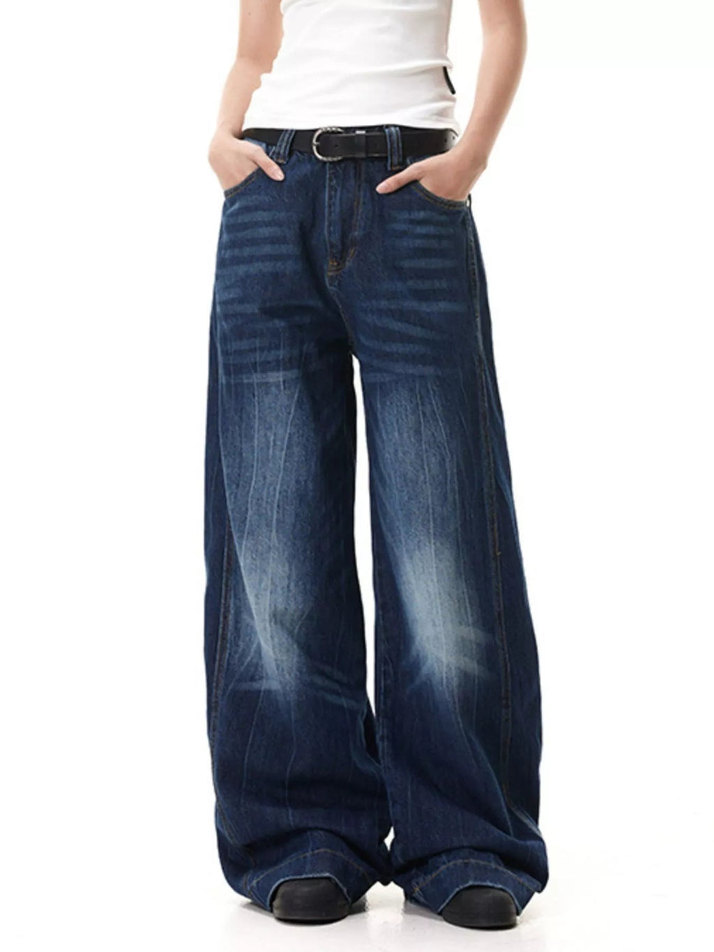 Men's Full Size Wide Leg Jeans Plus Size