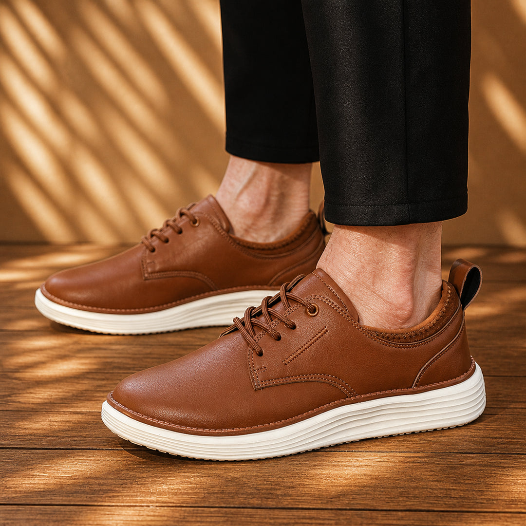 Lightweight Leather Sneakers