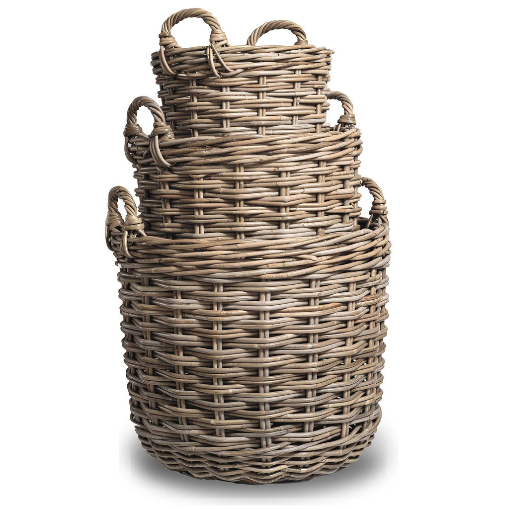 Kubu Round Storage Tote Basket