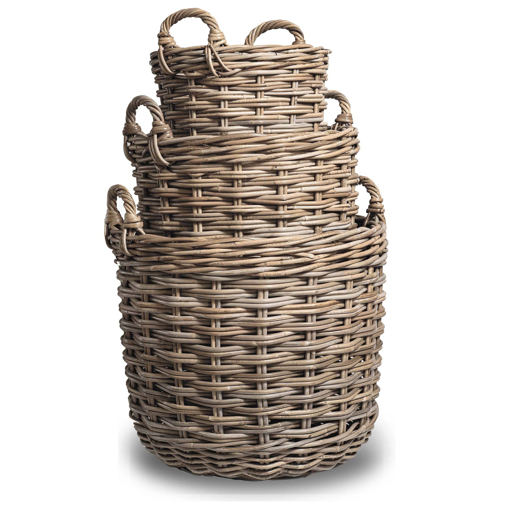 Kubu Round Storage Tote Basket