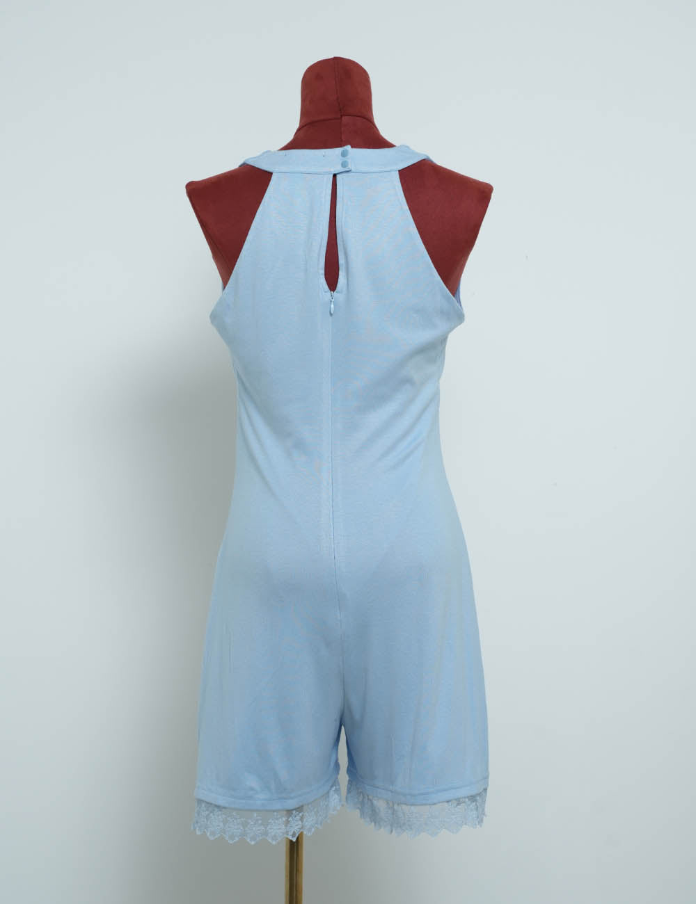 Chic V Neck Sleeveless Solid Color Tank Romper