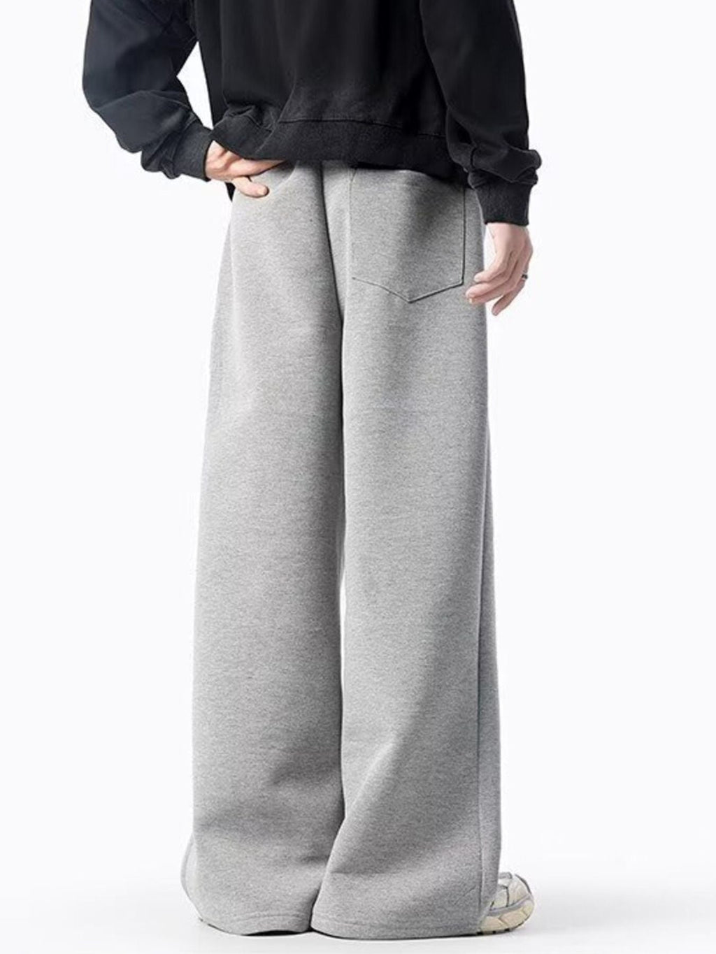 Men S Plus Size Loose Fit Drawstring Wide Leg Pants