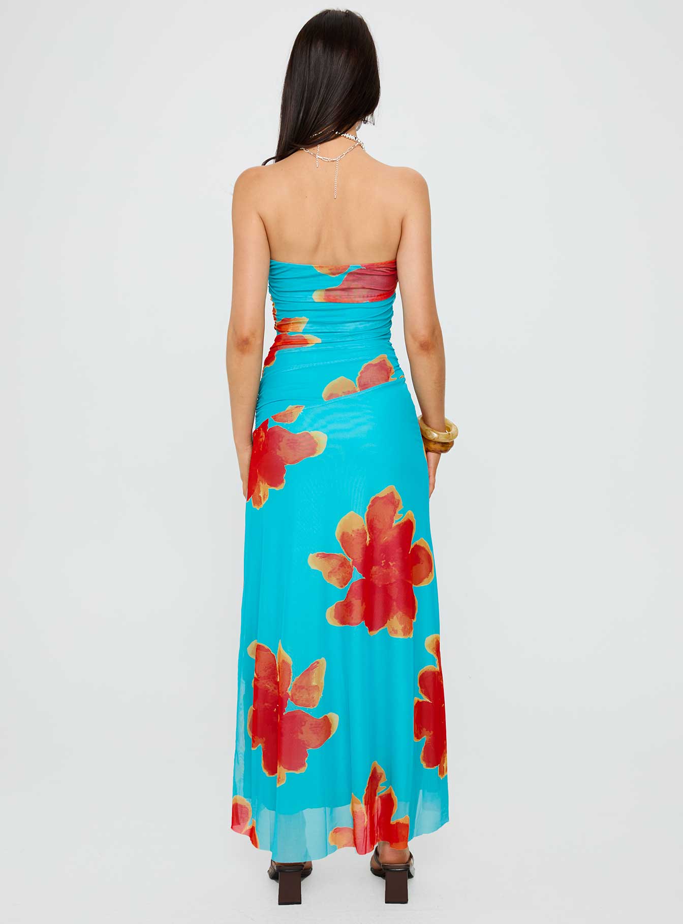 Polished Strapless Maxi Dress