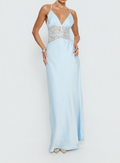 Sleeveless Flow Halter Maxi Dress