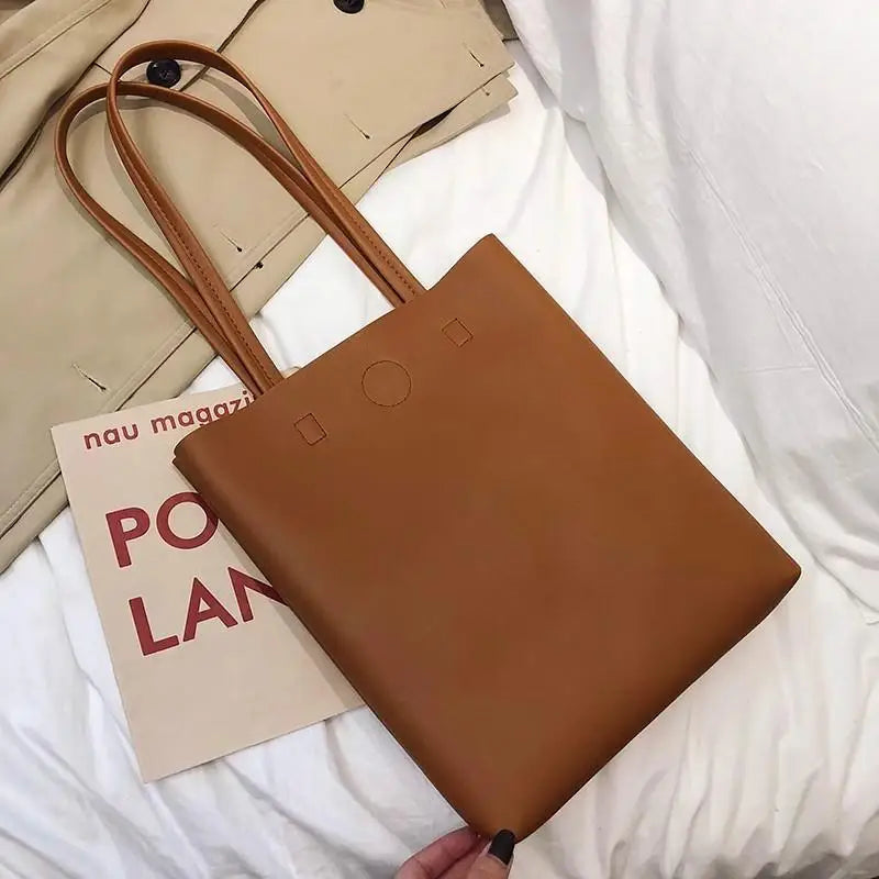 Refined Structured Soft Tote Bag