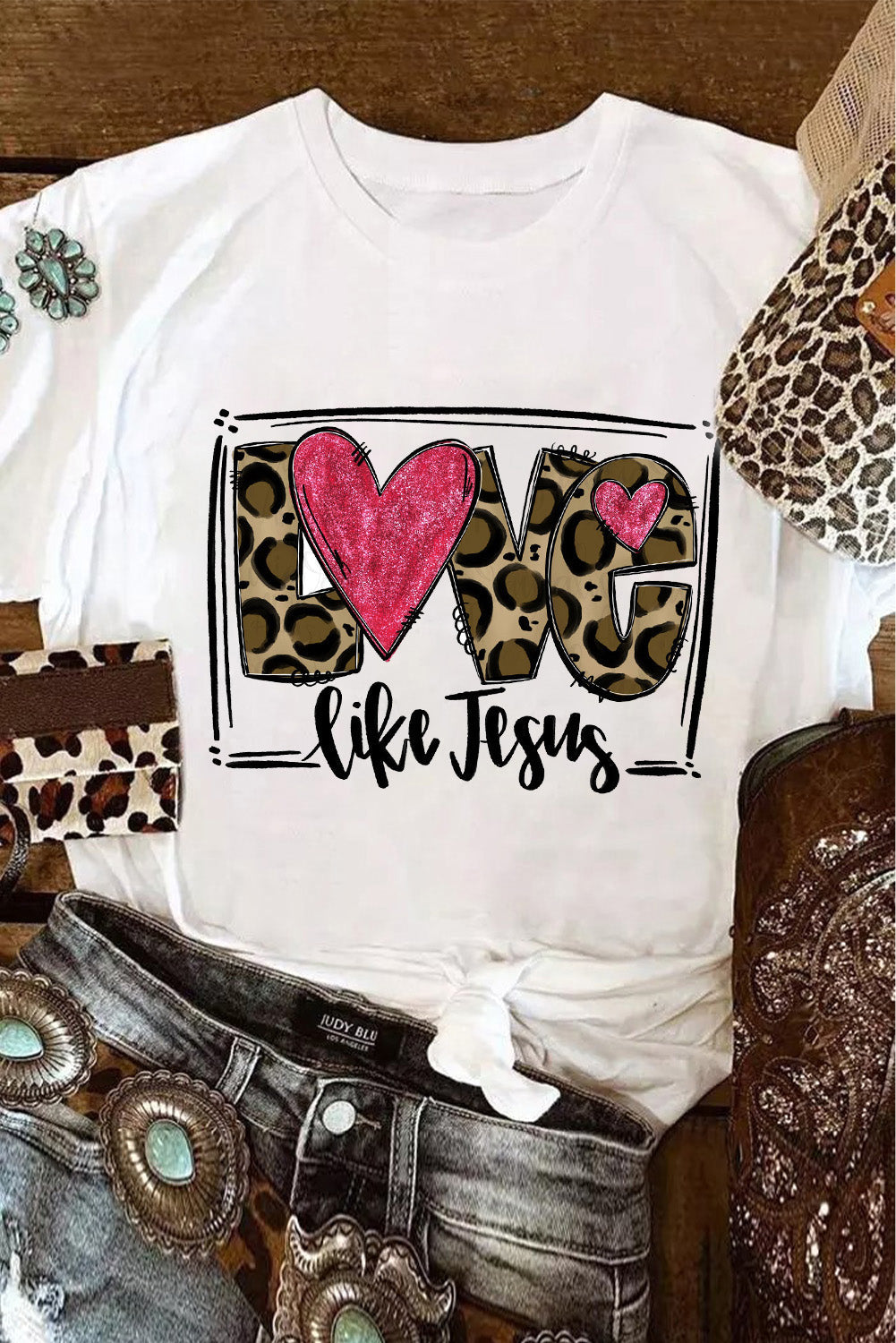 White Love Like Jesus Graphic