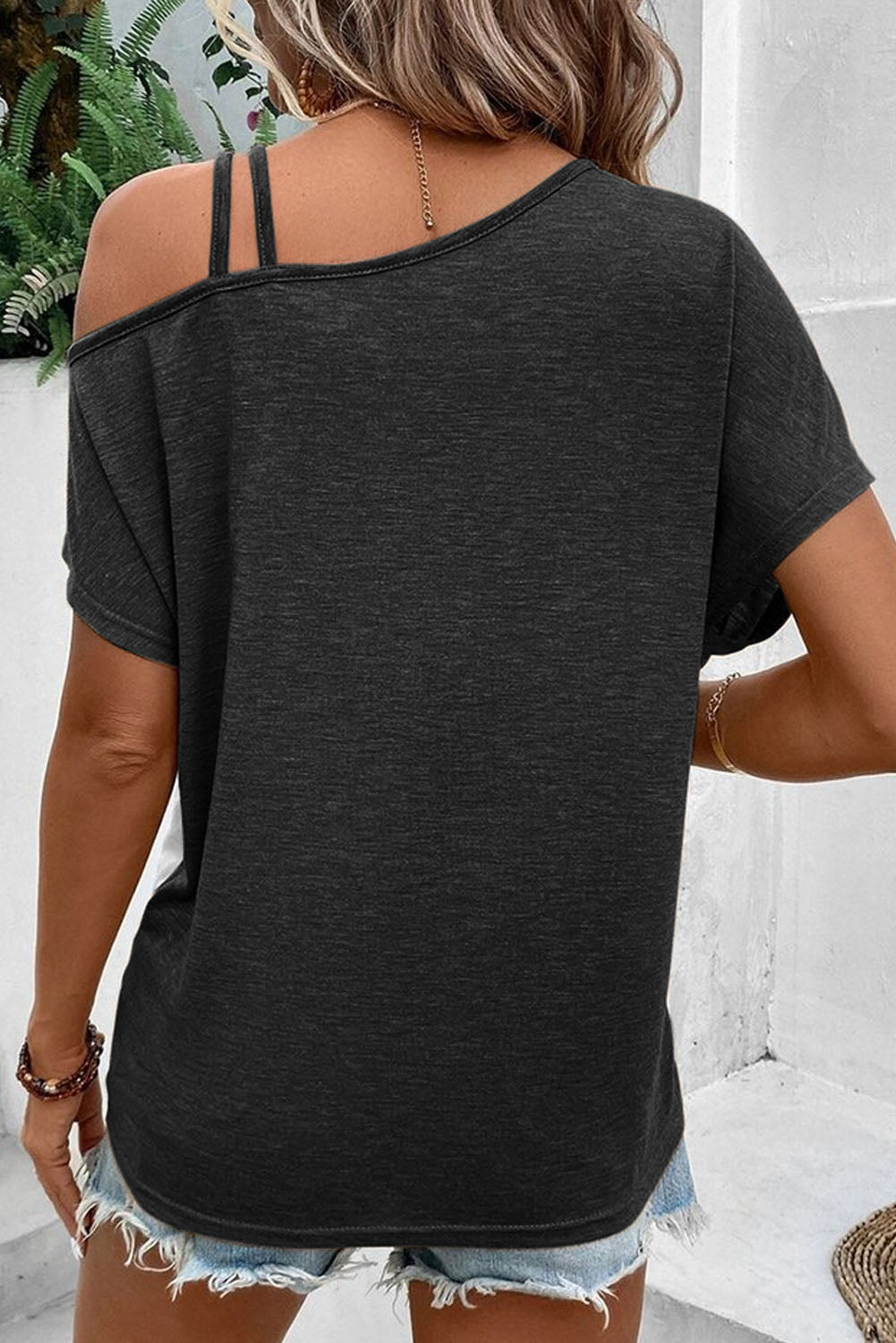 Khaki Asymmetric Colorblock
