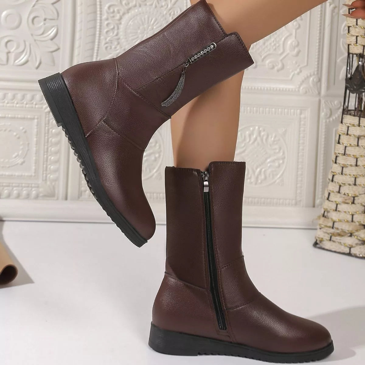 Zip Riding Boots