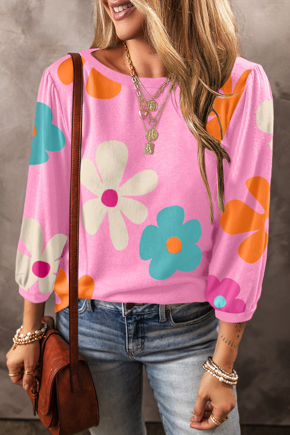 Rose Cute Flower Print Bracelet