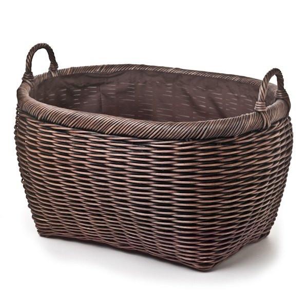 Fabric Liner For Oval Wicker Laundry Basket