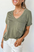 Laurel Green Twist Short Sleeve