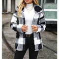 Everyday Plaid Collared Neck Button Down Jacket