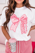 White Leopard Bow Graphic Mothers