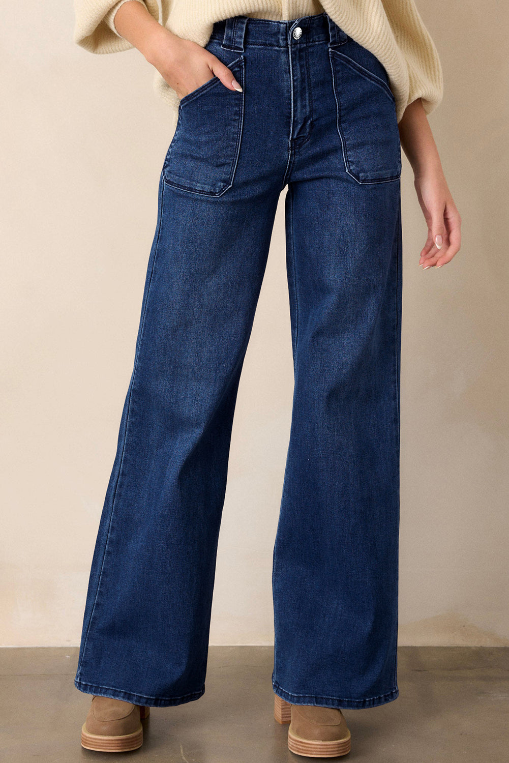 Straight Leg Dirty Daily Fashion Mid-rise Jeans