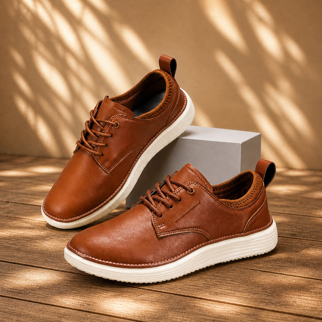 Lightweight Leather Sneakers