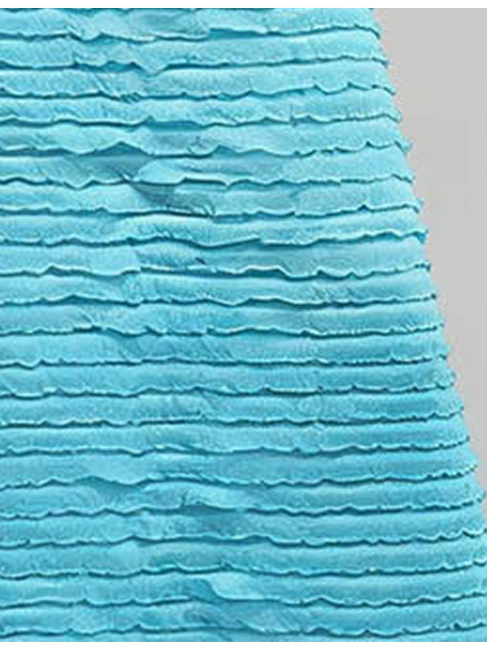 Halter Deep V Cutout Side Split Ruffle Maxi Dress