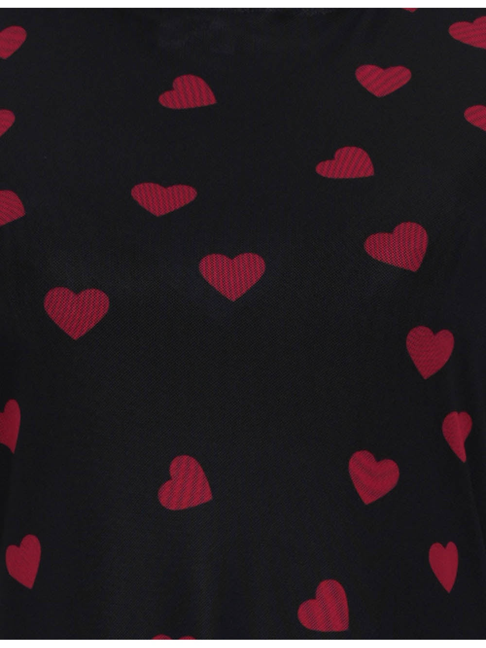 Open Back Valentine Heart Mesh Mini Dress