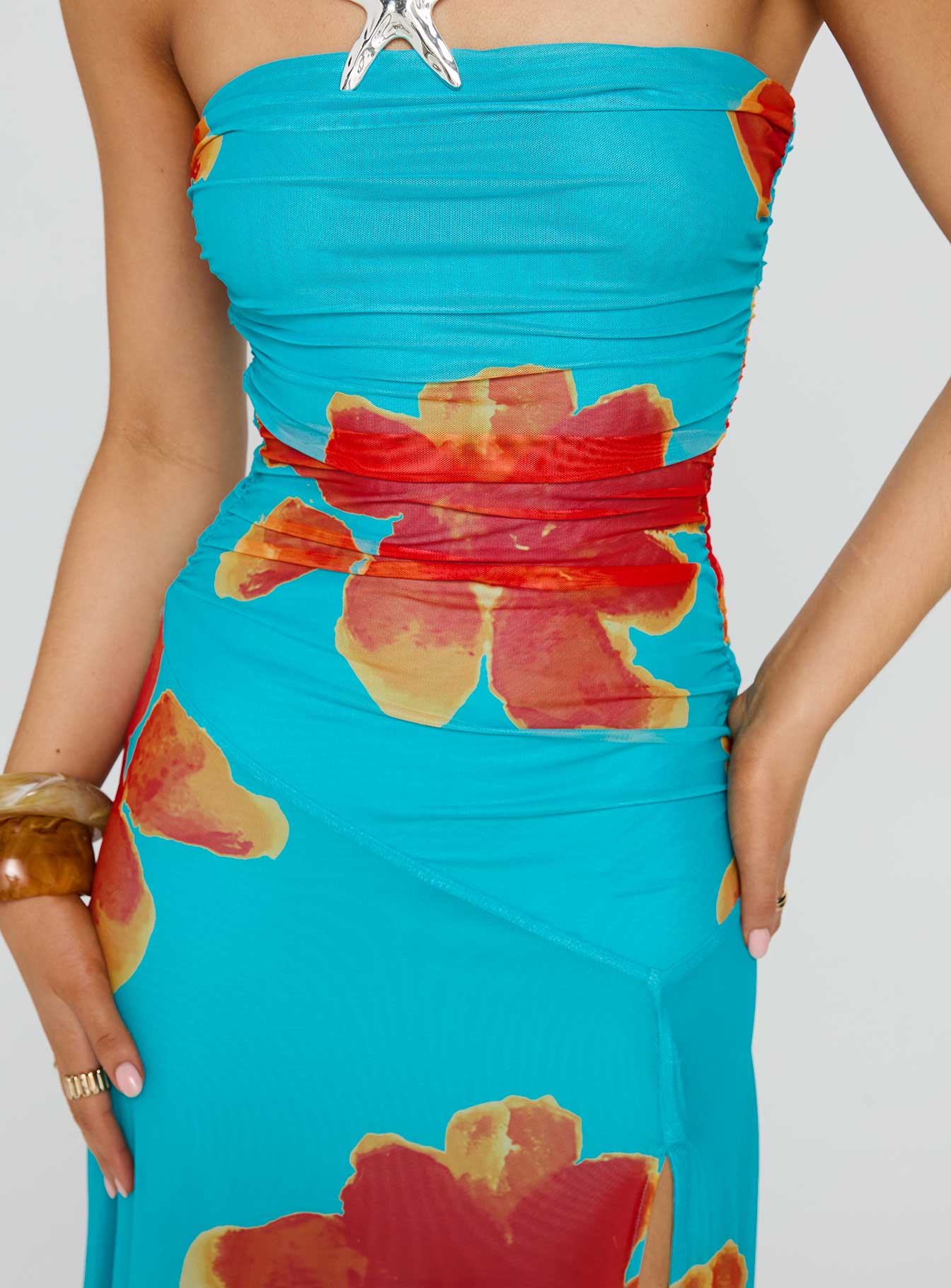 Polished Strapless Maxi Dress