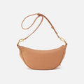 Slouchy Faux Leather Suede Crossbody Bag