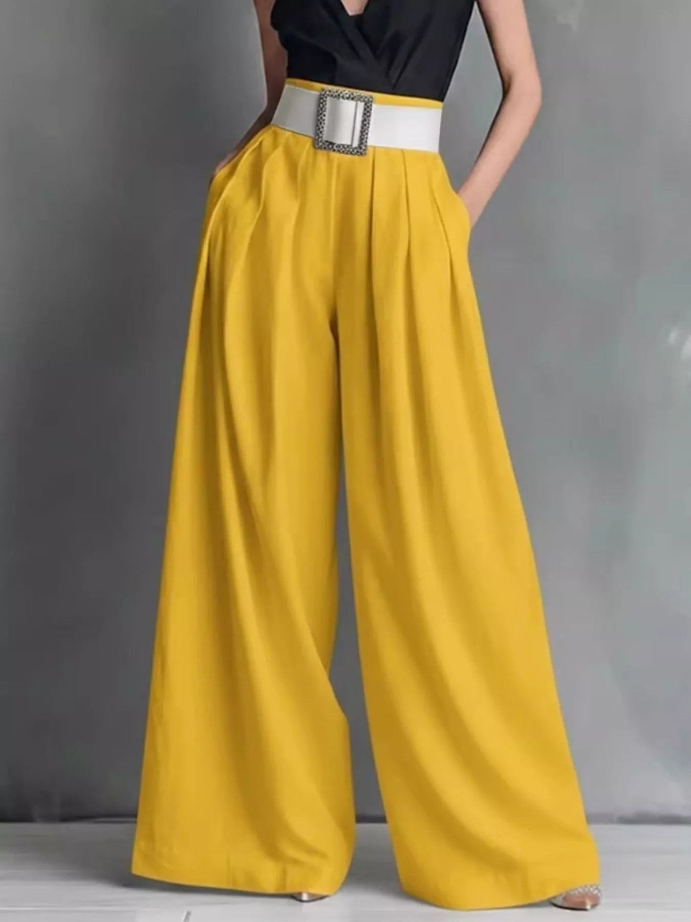 Street High Waisted Wide Leg Pants