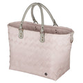 Woven Faux Leather Tote Bag