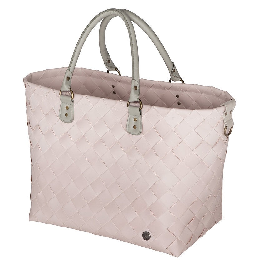 Woven Faux Leather Tote Bag