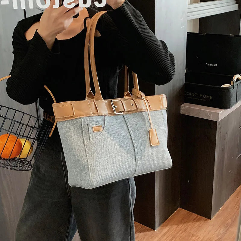 Structured Roomy Shoulder Bag
