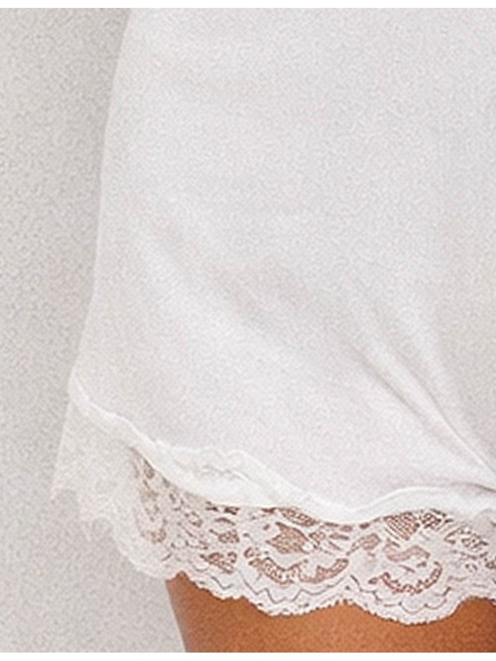 Lace Trim Solid Color Square Neck Bodycon Romper