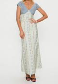Soft Maxi Tie Back Maxi Dress