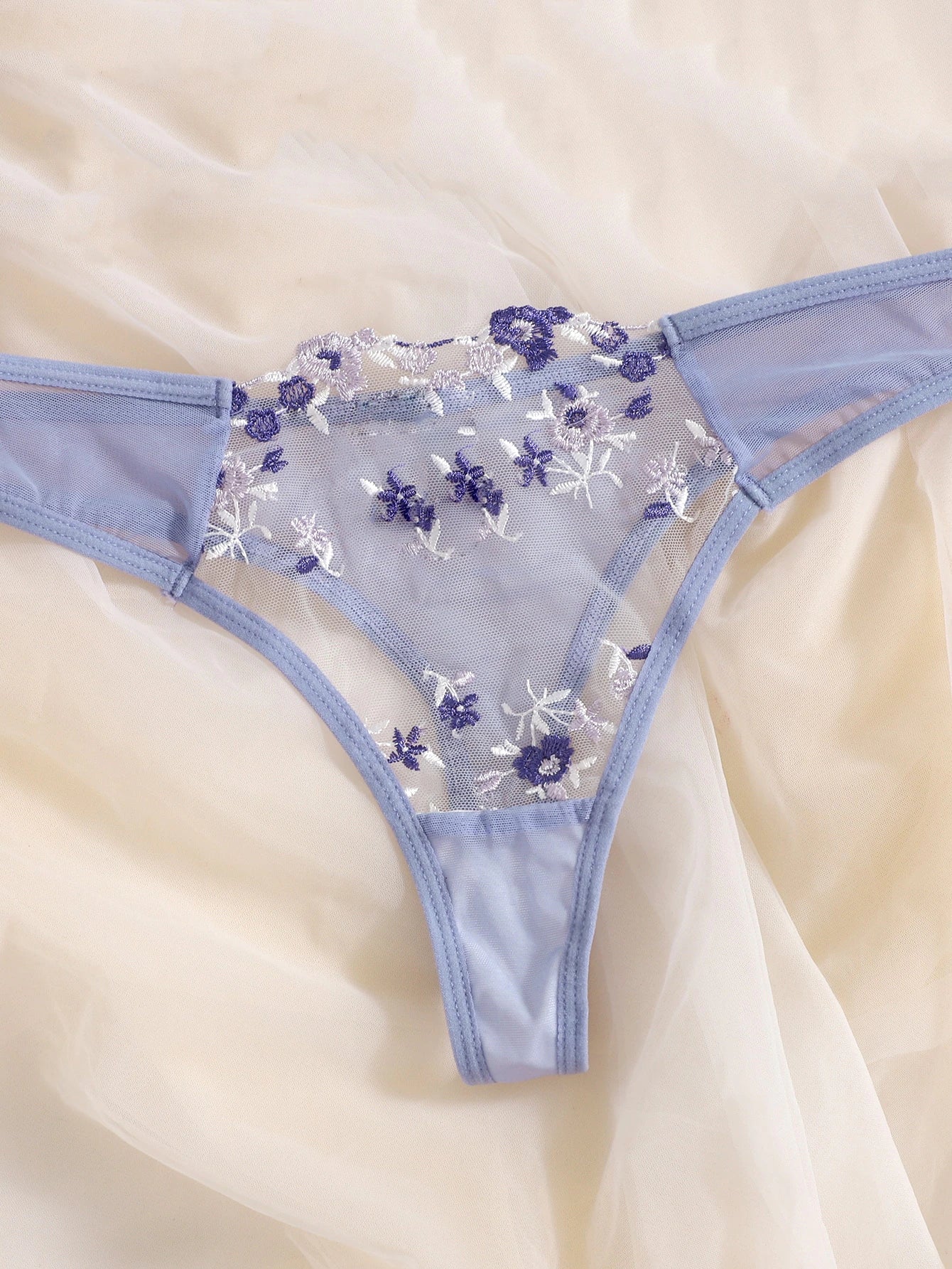 Soft Floral Lingerie Set