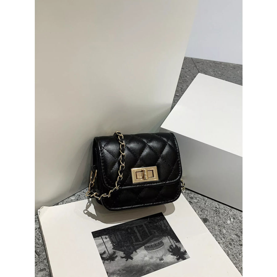Quilted Chain Strap Crossbody Bag