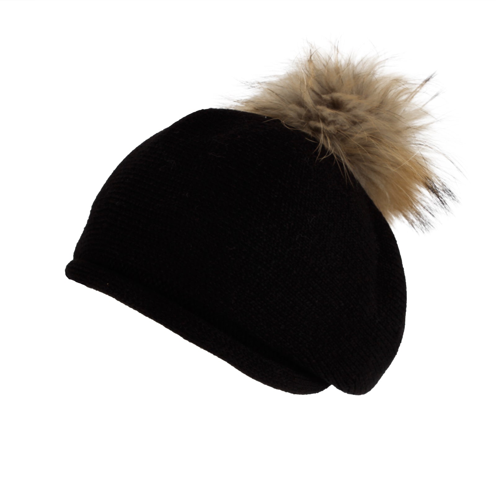 Knit Pom Pom Beret Beanie Hat