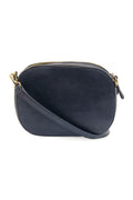 Faux Leather Roomy Zip Crossbody Bag