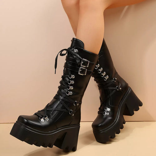 Classic Lace-Up Riding Boots