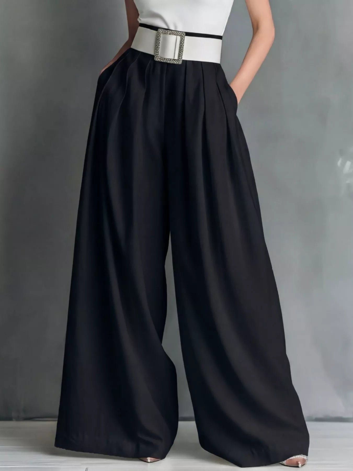 Street High Waisted Wide Leg Pants
