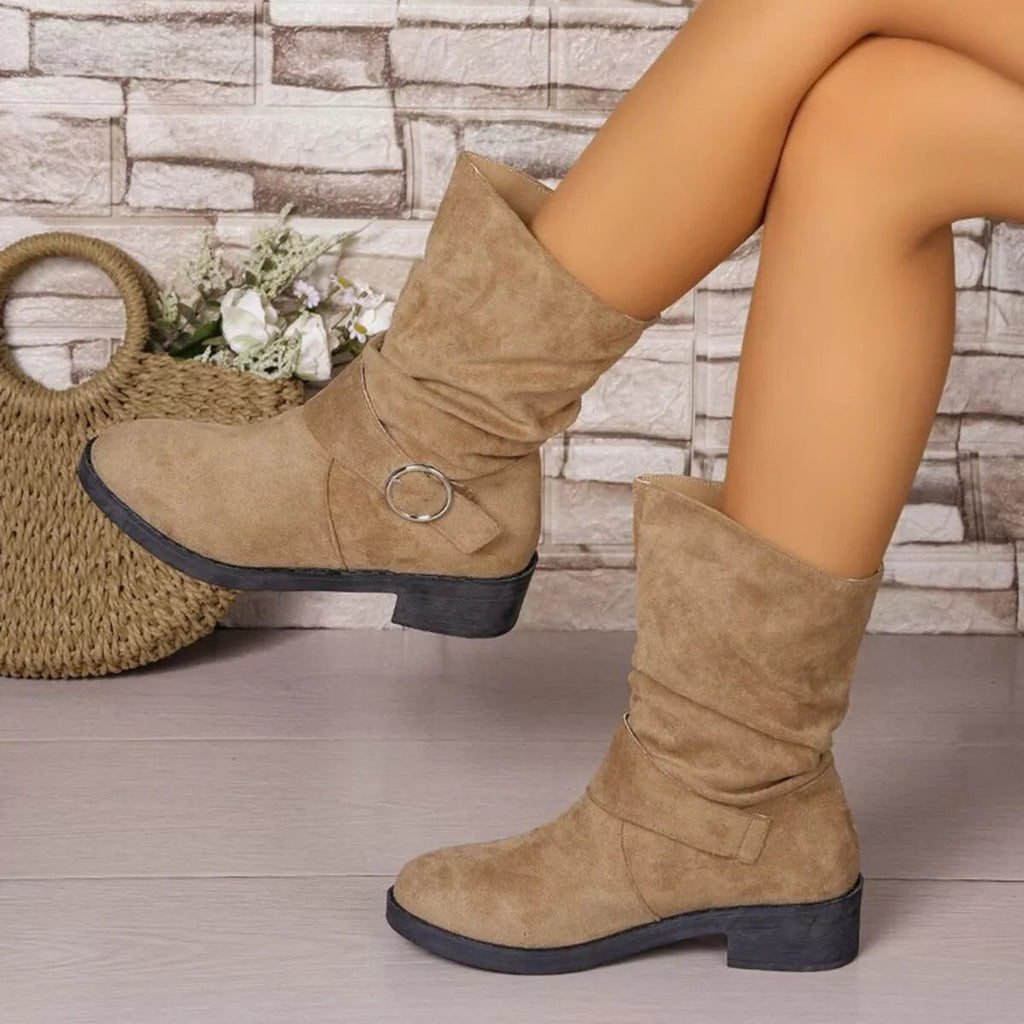 Refined Structured Riding Boots