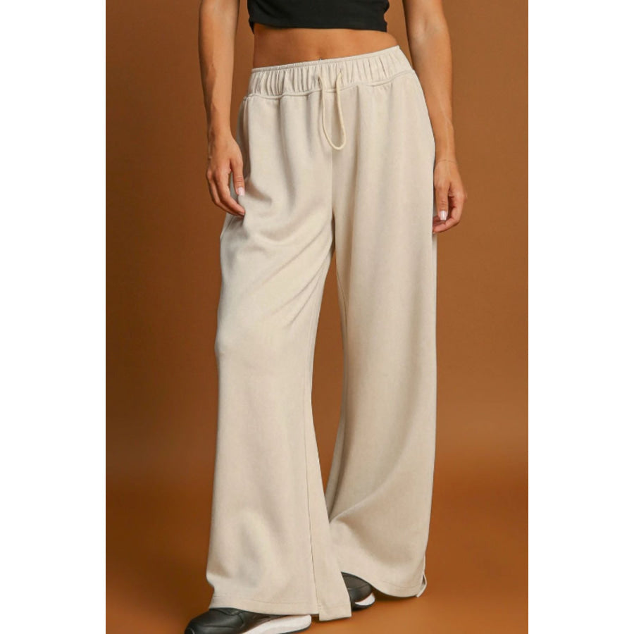 Graceful Drawstring Wide Leg Pants