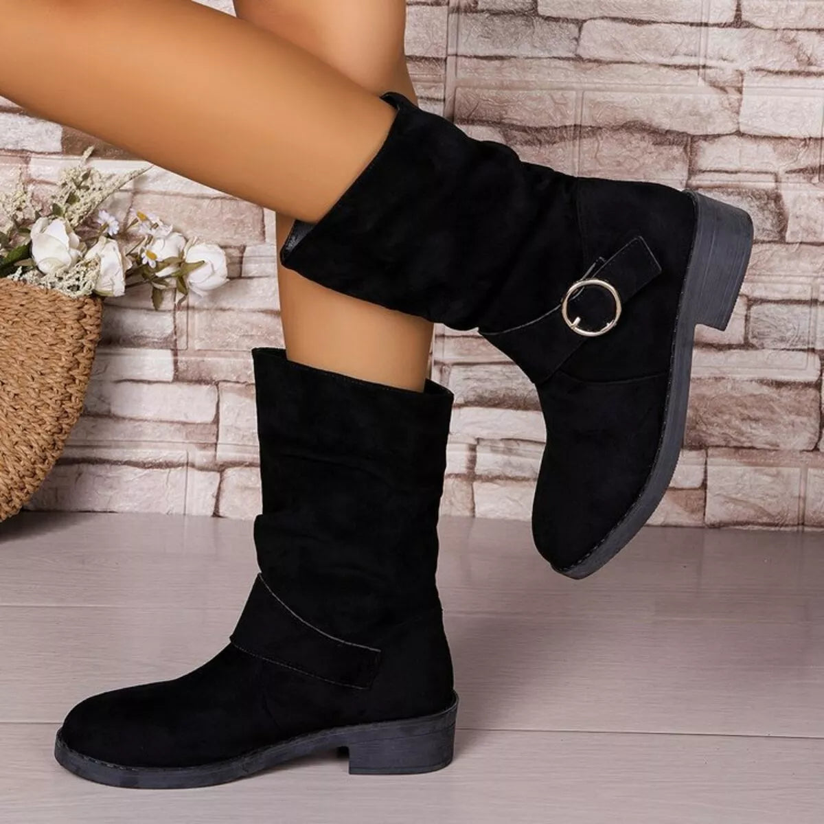 Refined Structured Riding Boots