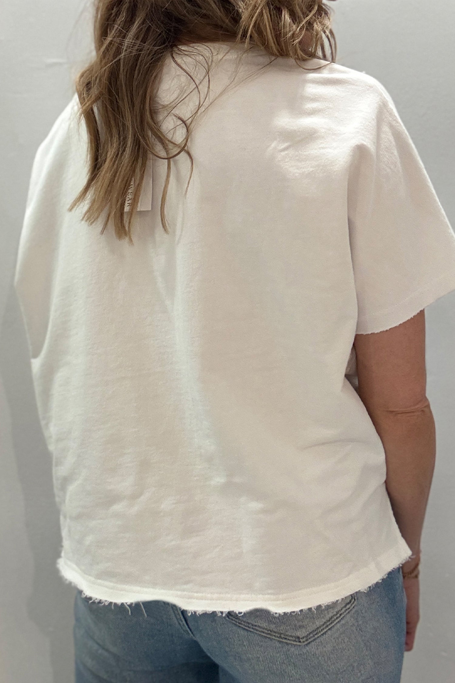 Casual Patriot Star Patched Notched Tee