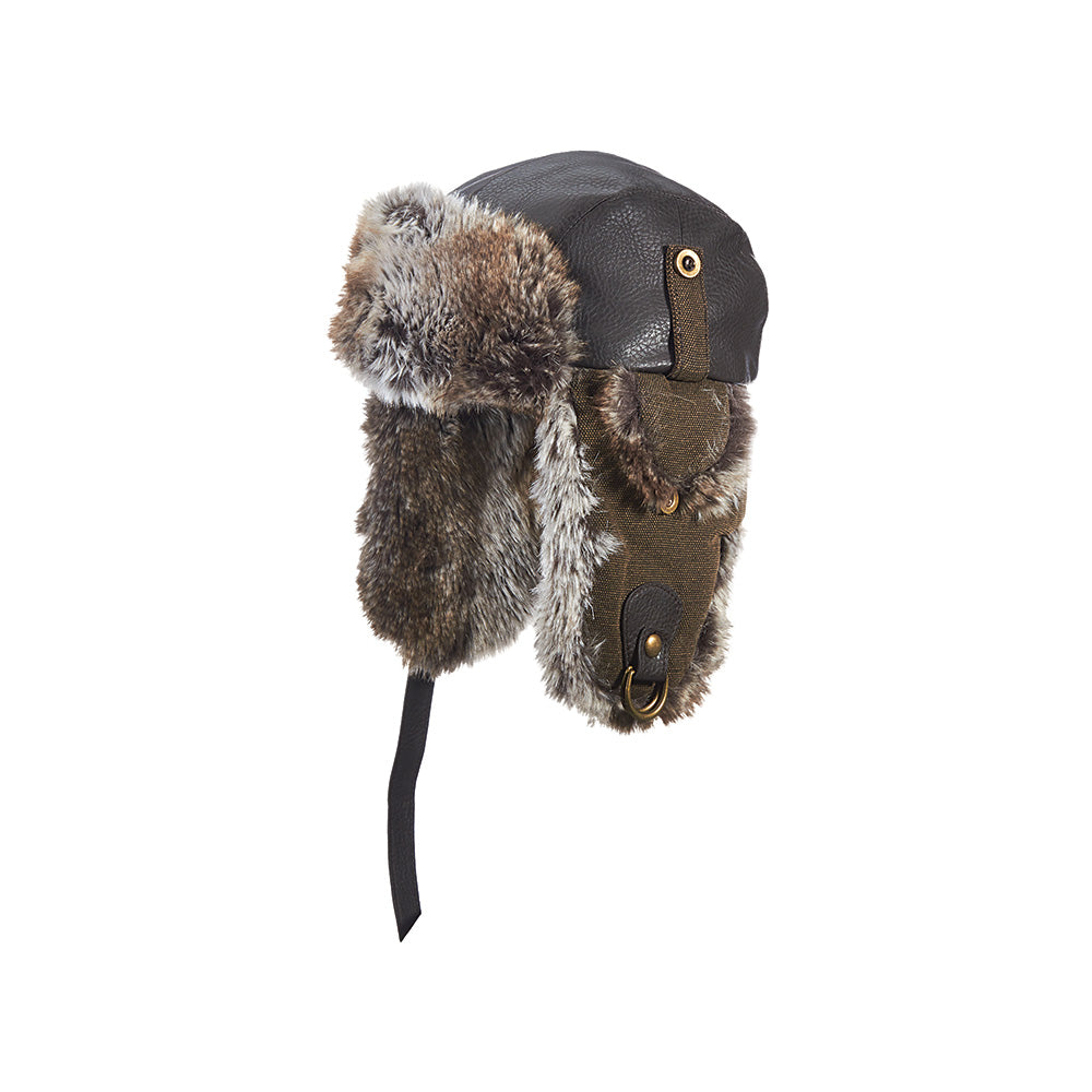 Women’s Cold Weather Leather Cap Hat