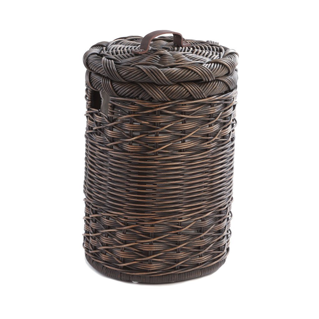 Small Round Wicker Laundry Hamper