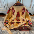 Western Geometric Belted Pocketed Cardigan