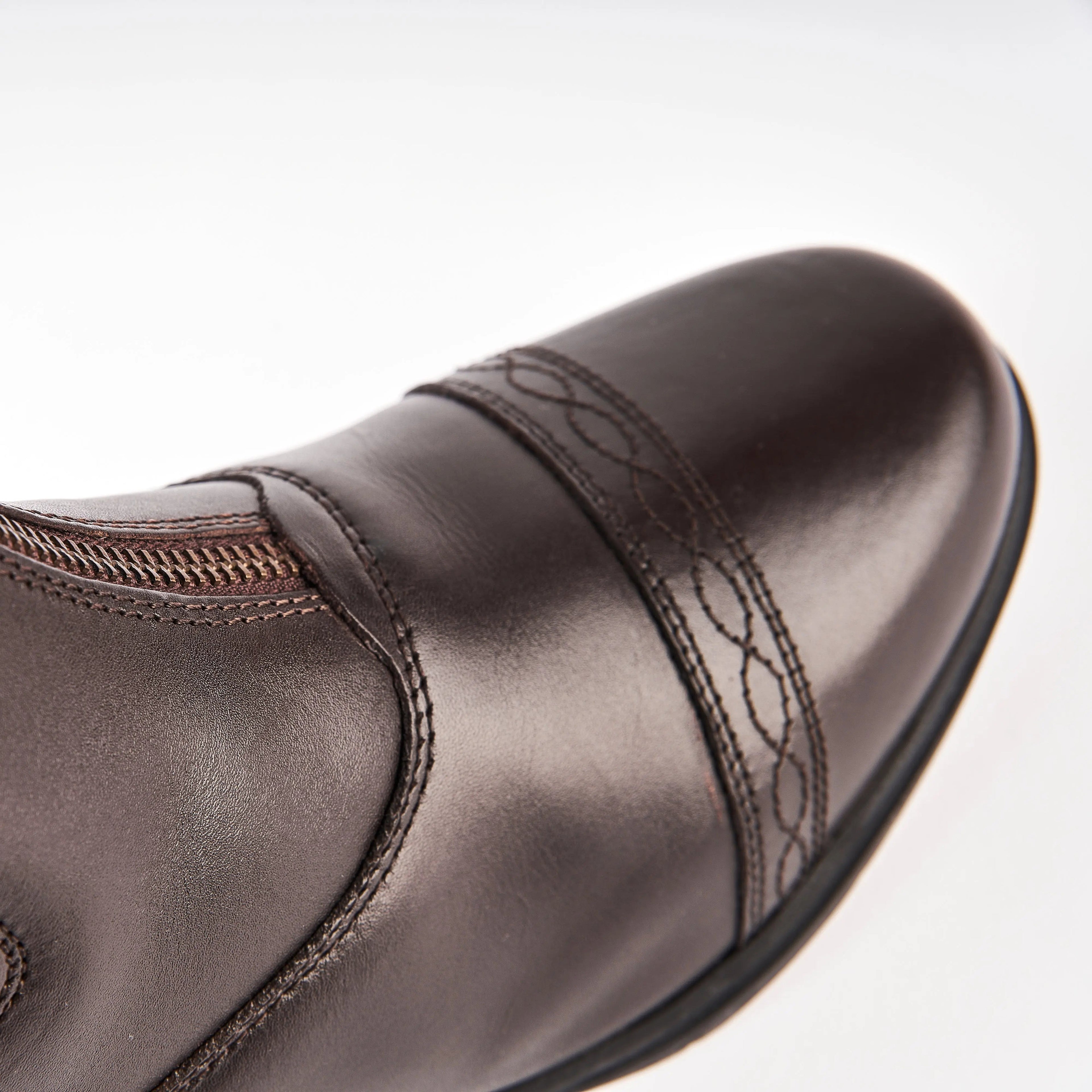 Modern Leather Comfort Riding Boots