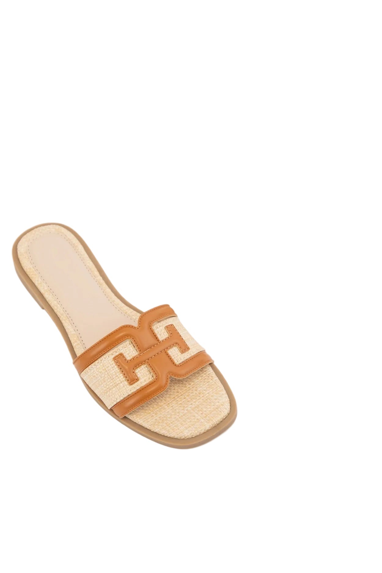 Slide Raffia Sandals